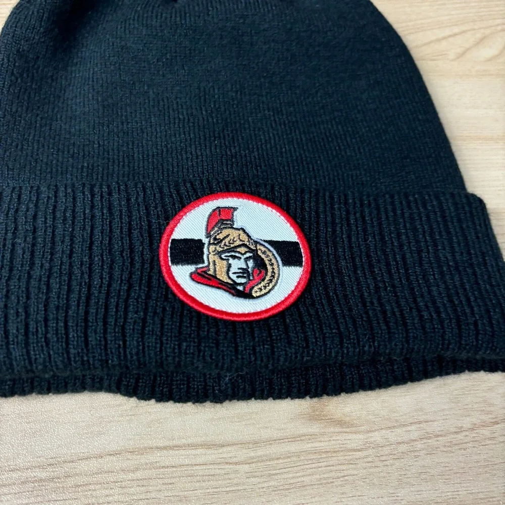 Ottawa‎ Senators Hat Mens One Size Black Beanie Winter Adidas Hockey NHL